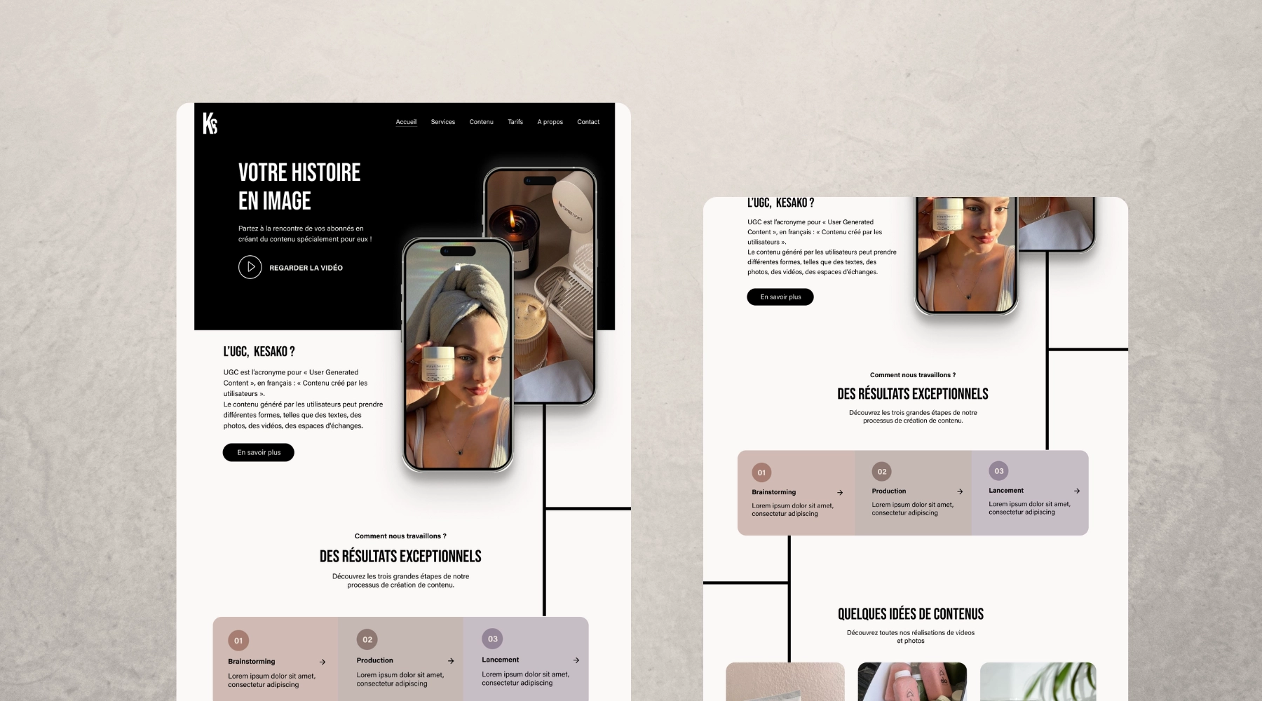 Mes projets de sites web