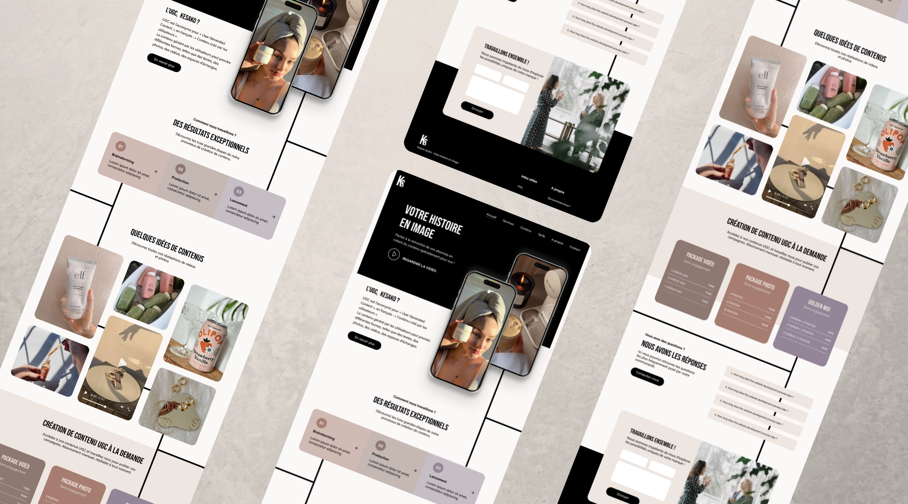 Mes projets de sites web