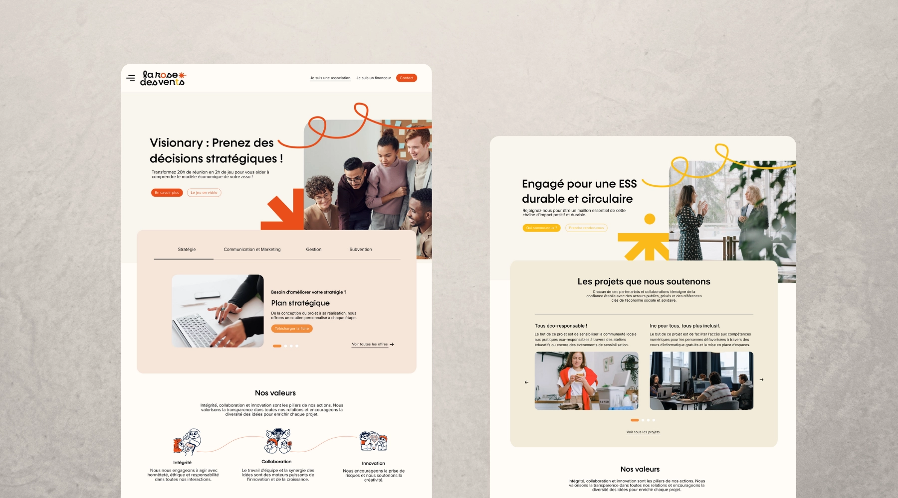 Mes projets de sites web