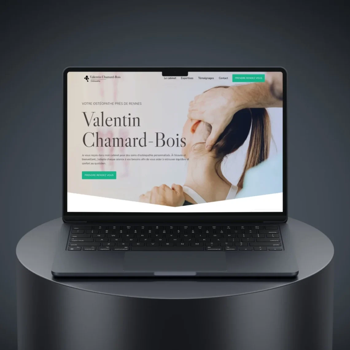 mockup site pour un osteopathe